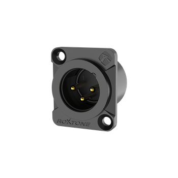 Разъём Roxtone RX3MDWP-BG XLR панельный male (папа)