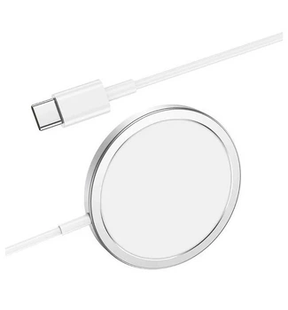 Зарядка Qi XO magnetic wireless charger CX004 |15W| белая