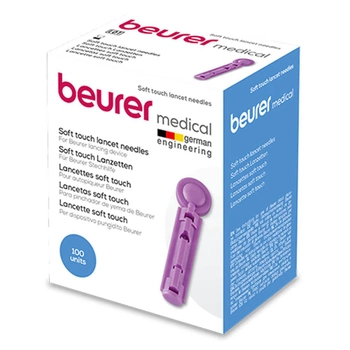Ланцеты для всех систем Beurer для контроля уровня глюкозы в крови, 33G, Beurer