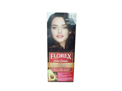 Крем-фарба Florex Коричневий мокко КЕРАТИН 2.5