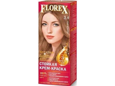 Крем-фарба Florex Лісовий горіх КЕРАТИН 3.4