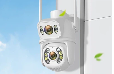 Уличная WiFi IP камера Besder A8Q 8Мп 2 независимых объектива белая