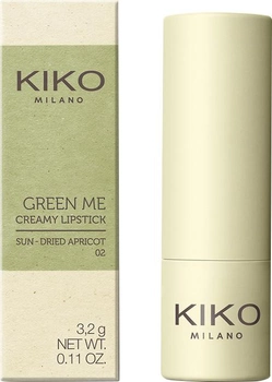 Губна помада Kiko Milano Green Me Creamy Lipstick 02 Sun-Dried Apricot 3.2 г (8025272977470)