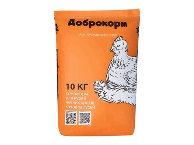 Комбікорм універсальний ДОБРОКОРМ 10кг з 9-48 тиждень /крупа "Фініш НК-2"
