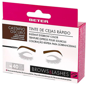 Zestaw do przyciemniania brwi Beter Brow Instant Eyebrows Dark Brown 2 g (8412122442514)