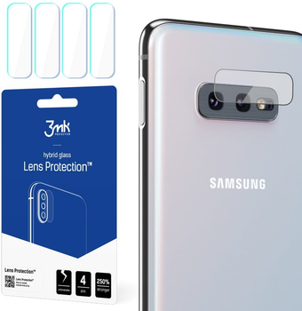 Zestaw szkieł hybrydowych 3MK Lens Protect na aparat Samsung Galaxy S10e SM-G970 4 szt (5903108105538)