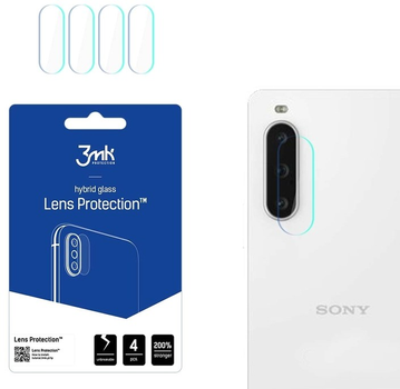 Комплект захисного скла 3MK Lens Protect для камеры Sony Xperia 10 V 4 шт (5903108520584)