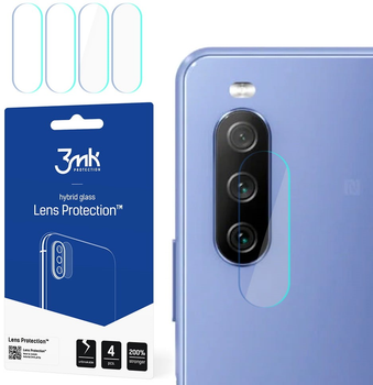 Zestaw szkieł hybrydowych 3MK Lens Protect na aparat Sony Xperia 10 III 5G 4 szt (5903108386937)