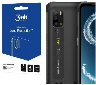 Комплект захисного скла 3MK Lens Protect для камеры Ulefone Armor 12S 4 шт (5903108534581)