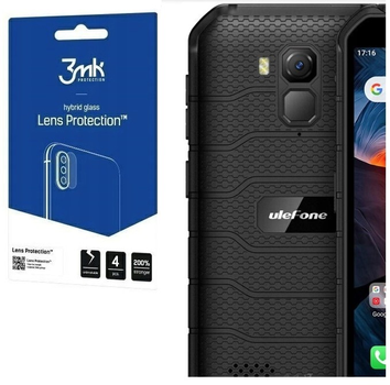 Комплект захисного скла 3MK Lens Protect для камеры Ulefone Armor X7 Pro 4 шт (5903108534918)