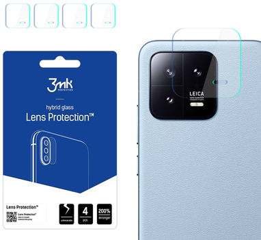 Комплект захисного скла 3MK Lens Protect для камеры Xiaomi 13 4 шт (5903108499736)