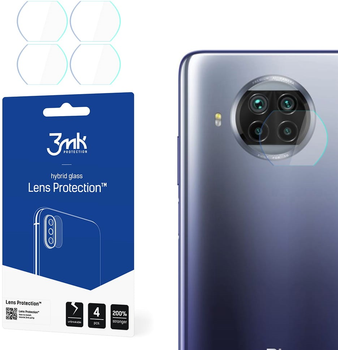 Комплект захисного скла 3MK Lens Protect для камеры Xiaomi Mi 10T Lite 5G 4 шт (5903108318297)