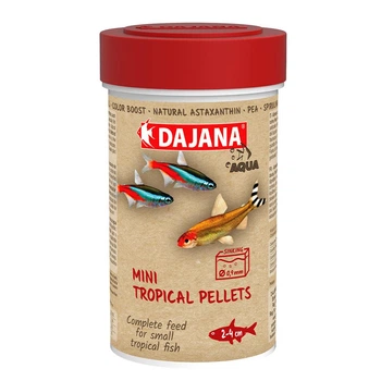 DAJANA MINI TROPICAL PELLETS Специальный Корм для мальков и мелких рыбок ​в пелетах, 250 мл/150 г DP104B(5325)