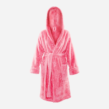 Халат жіночий теплий з капюшоном DKaren Housecoat Diana XS Coral (5901780656973)