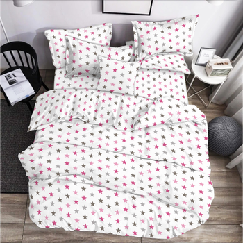 Комплект постельного белья Zastelli двуспальный 175x210 см 60 разные звезды бязь (2500001000255)