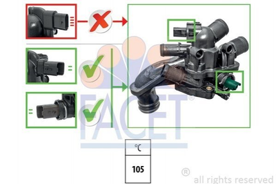 Термостат C4 09-13/308 07- 1.6 16v (107С) Facet (78927)