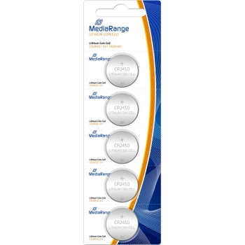 Літієві батарейки MediaRange CR 2450 3V Lithium Coin Cells Pack 5 MRBAT138 (4260283116072)
