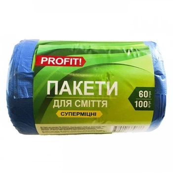 Пакет для мусора "Profit" 60 л 100 шт.