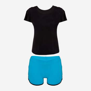 Piżama (T-shirt + spodenki) DKaren Set Abigil XL Turquoise (5902230081307)