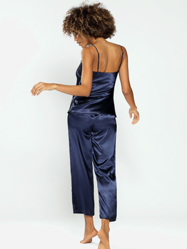 Piżama (podkoszulek + spodnie) DKaren Set Caroline M Navy Blue (5903251400825)