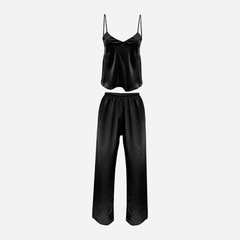 Piżama (podkoszulek + spodnie) DKaren Set Iga 2XL Black (5901780628819)