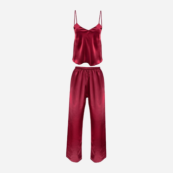 Piżama (podkoszulek + spodnie) DKaren Set Iga S Crimson (5901780629427)
