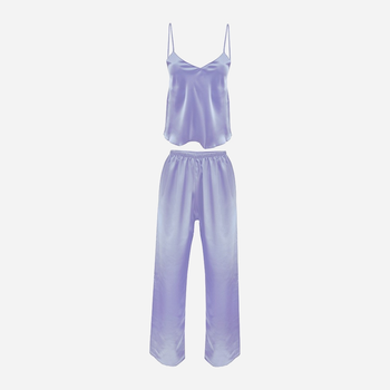 Piżama (podkoszulek + spodnie) DKaren Set Iga L Light Blue (5901780630591)