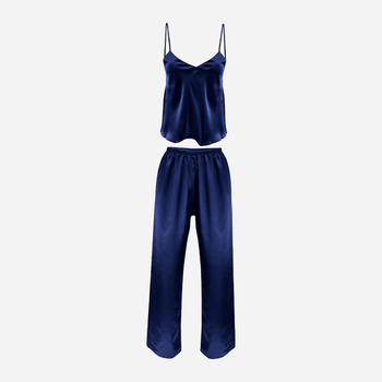 Piżama (podkoszulek + spodnie) DKaren Set Iga L Navy Blue (5901780629571)