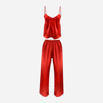 Piżama (podkoszulek + spodnie) DKaren Set Iga S Red (5901780628901)