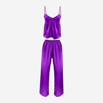Piżama (podkoszulek + spodnie) DKaren Set Iga L Violet (5901780630416)