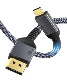 Кабель Maxonar Type-C для DisplayPort 1.4 Black
