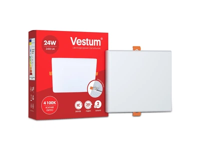 Светильник LED "без рамки" квадрат Vestum 24W 4100K 1-VS-5607