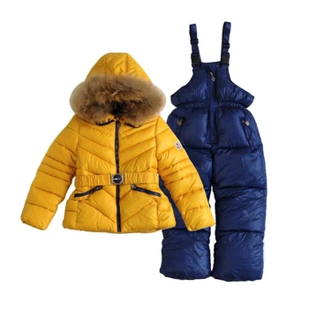 Комбінезон дитячий з двух частин Moncler Жовтий 125см 295
