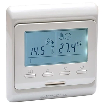 Терморегулятор программируемый IN-THERM E51 - белый, программатор для теплого пола