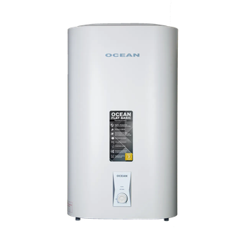 Бойлер плоский Ocean Flat BASIC 50л емальований бак мокрий тен
