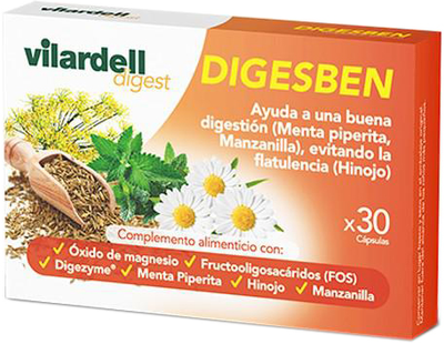 Suplement diety Vilardell Digest Digesben 30 kapsułek (8470001910172)