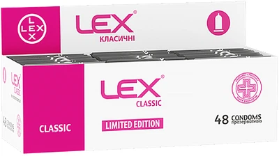 Презервативи LEX Classic Рожеві 48 шт (4820144770340-рожеві)
