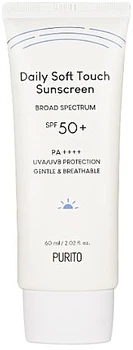 Щоденний сонцезахисний крем - Purito Daily Soft Touch Sunscreen SPF 50+ PA++++ 60ml (1182467-142688)