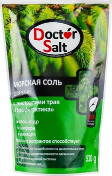Морская соль для ванн с экстрактами трав "Профилактика" - Doctor Salt 530g (530g) (935641-1190534-2)