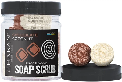 Мило-скраб для тіла "Кокос-шоколад" Chaban Natural Cosmetics Soap Scrub 140g (140g) (1024264-1356271-2)