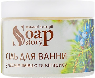 Соль для ванны с маслом можжевельника и кипариса - Soap Stories 450g (986681-1279351-2)