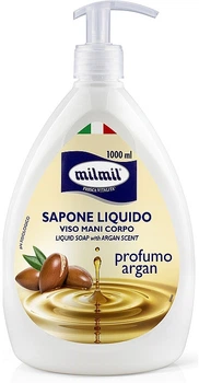 Рідке мило "Антибактеріальне, аргану", з дозатором - Mil 1000ml (1033290-1368902-2)