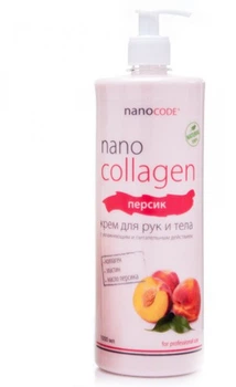 Крем для рук та тіла "Персик" NanoCode NanoCollagen 1000ml (662623-576046-2)