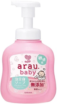 Дитячий гель-піна для купання для чутливої ​​шкіри - Arau Baby Foam Body Soap Sensitive 450ml.