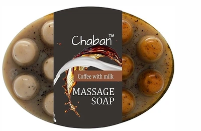 Антицелюлітне масажне мило "Кава з молоком" - Chaban Natural Cosmetics Massage Soap 100g (100g) (1024274-1356687-2)