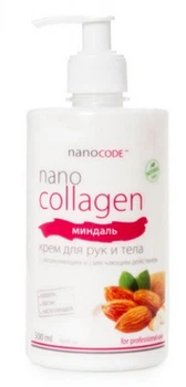 Крем для рук та тіла "Миндаль" NanoCode NanoCollagen Hand and Body Cream 500ml (662621-575736-2)