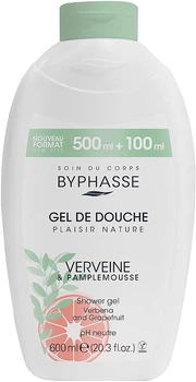 Гель для душу "Вербена та грейпфрут" - Byphasse Verbena And Grapefruit Shower Gel 600ml (1055423-1402871-2)