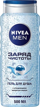Гель для душа "Заряд чистоты" с очищающими микрочастицами Nivea Men 250ml (235844-1323939-2)