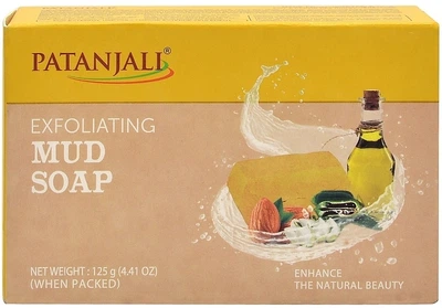 Мило для тіла з глиною "Відлущує" - Patanjali Exfoliating Mud Soap 125g (125g) (1053507-1399993-2)