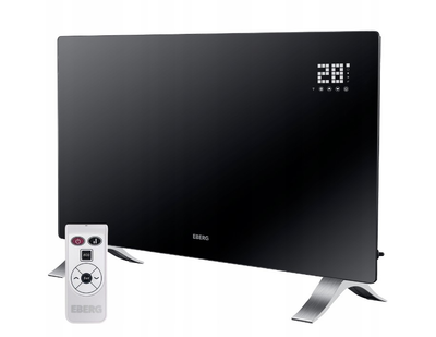 Конвектор обігрівач електричний EBERG EVI PRO 2400 Вт WiFi пульт ДК Чорний